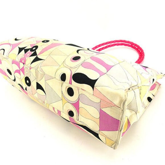 Authentic Emilio Pucci Tote bag Multicolor Pink Woman - Picture 4 of 6